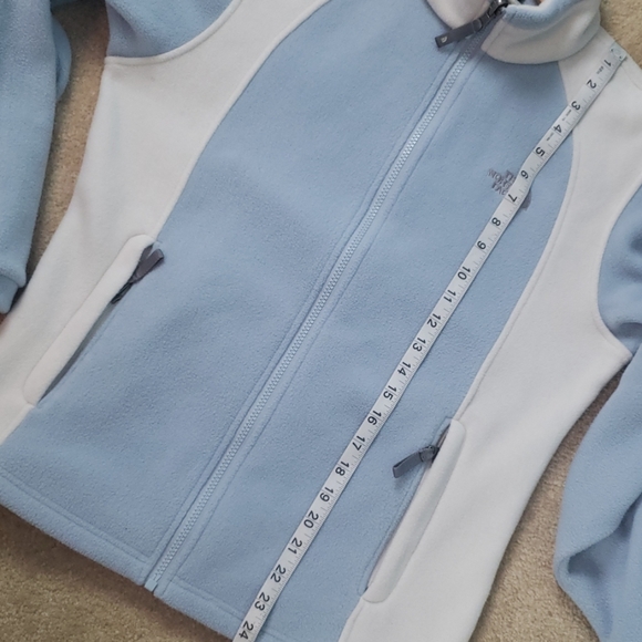 The North Face powder blue full zip- fleece - Picture 8 of 8